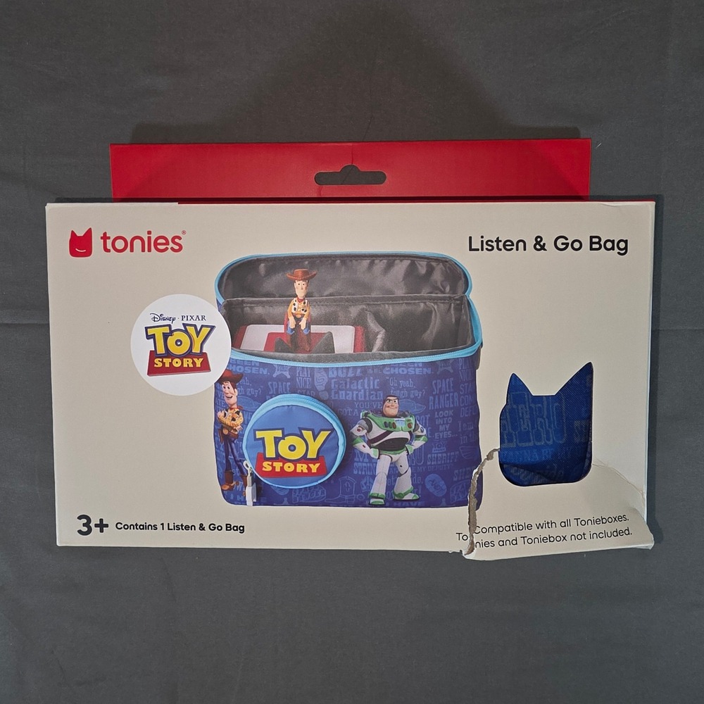 Tonies Disney Pixar Toy Story Listen & Go Bag Blue Carrying Case 11001762